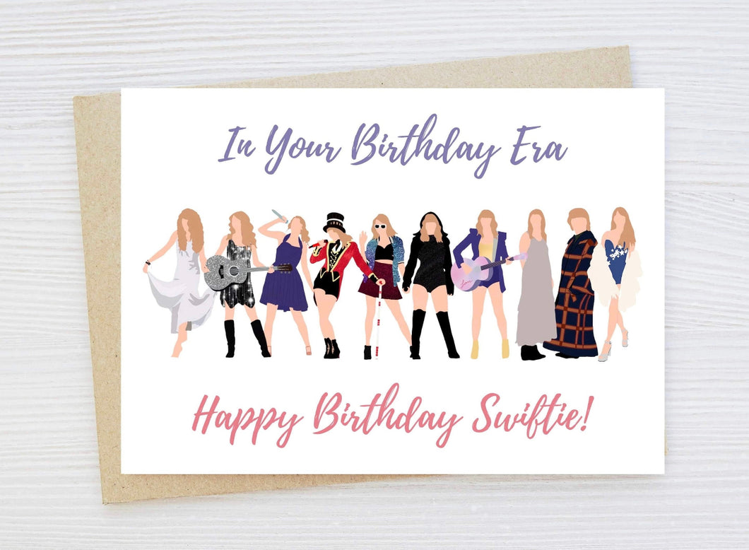 Taylor Swift Eras Swiftie Birthday Card