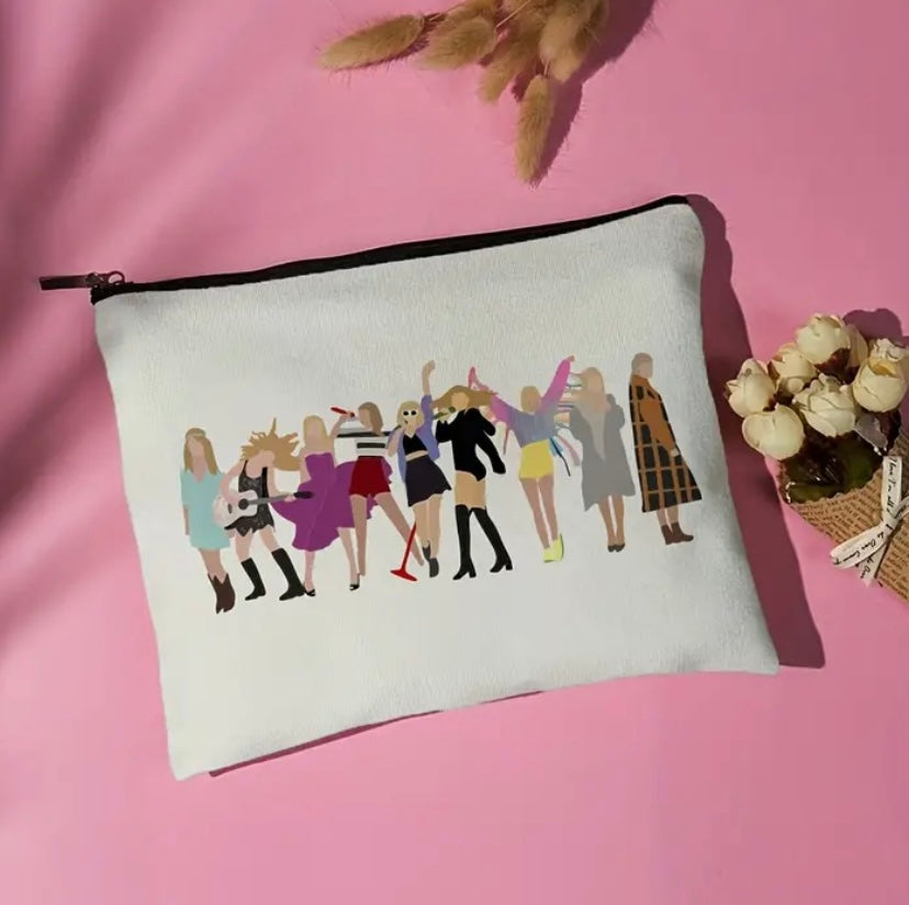 Taylor Swift Swiftie Make Up Travel Bag Zip Purse Pencil Case Eras Tour