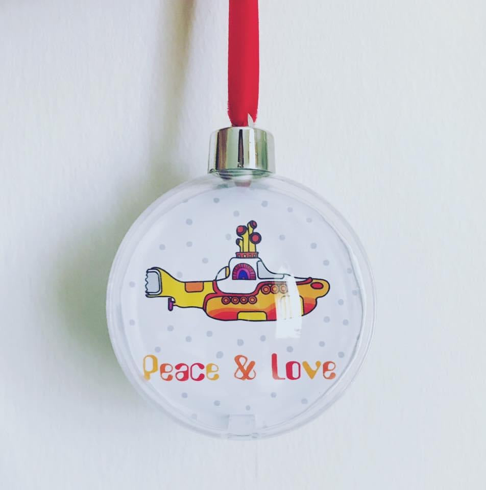 The Beatles Yellow Submarine Christmas Bauble
