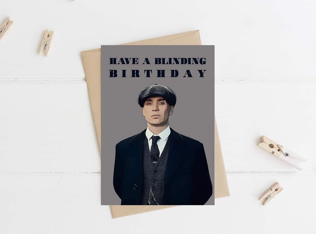 Tommy Shelby Birthday Card
