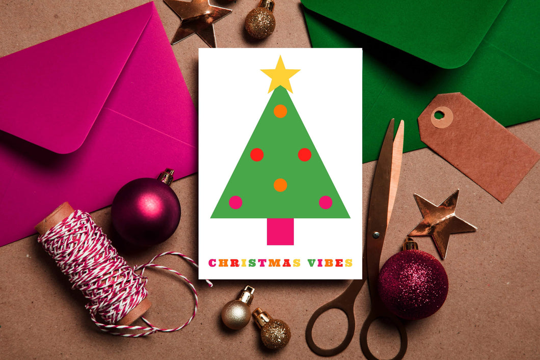 Christmas Vibes Tree Card