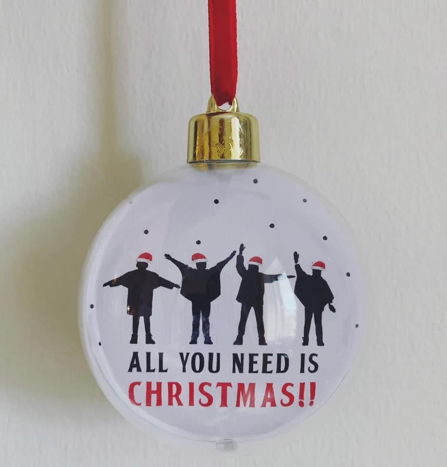 The Beatles Silhouettes Christmas Bauble