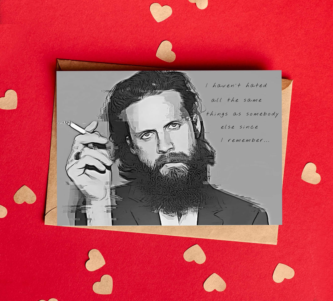 Father John Misty Card Josh Tillman Card Chateau Lobby #4 Song Quote