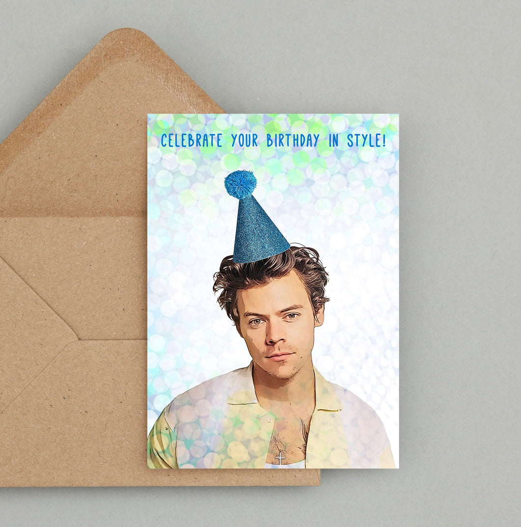 Harry Styles Birthday Card