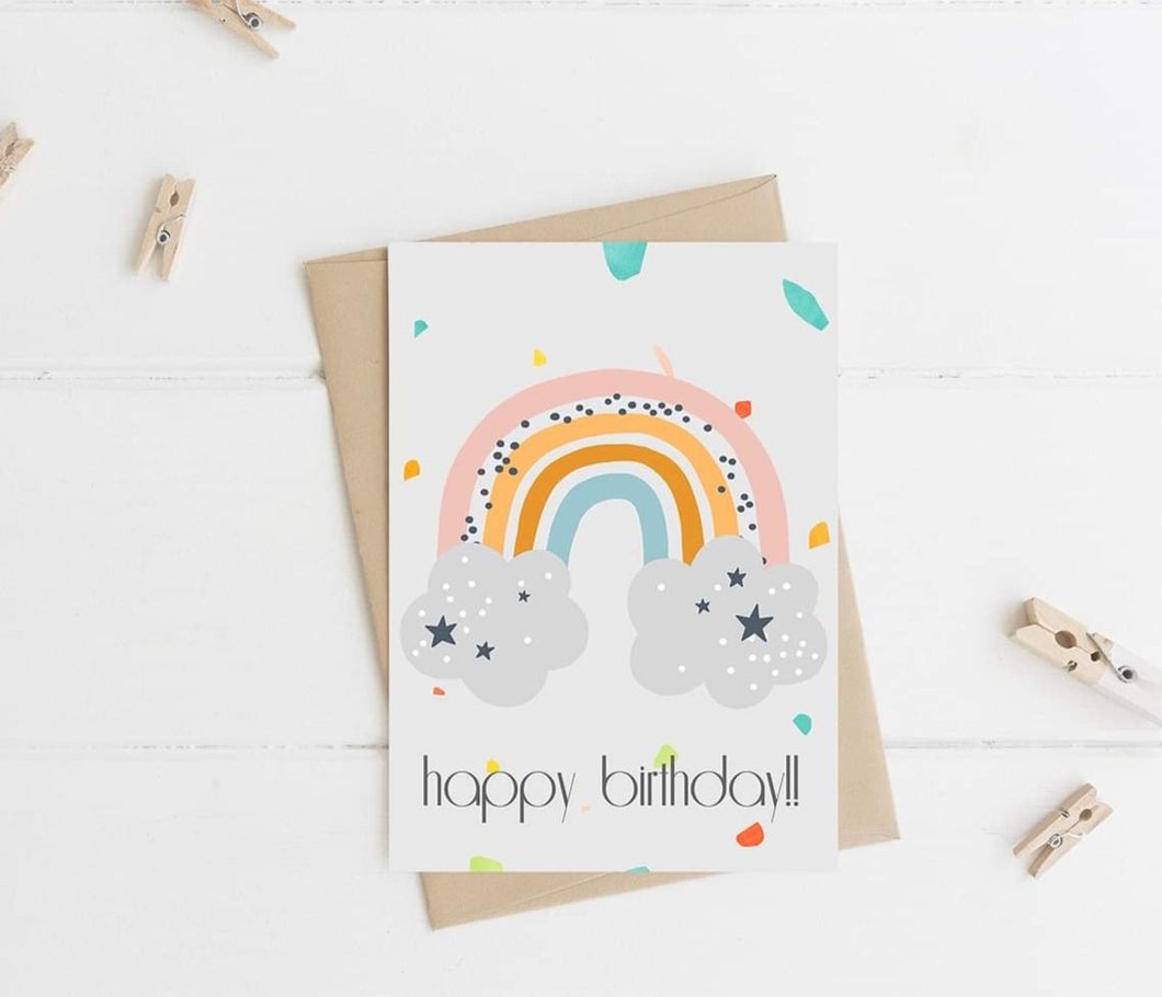 Rainbow ‘Happy Birthday’ Card