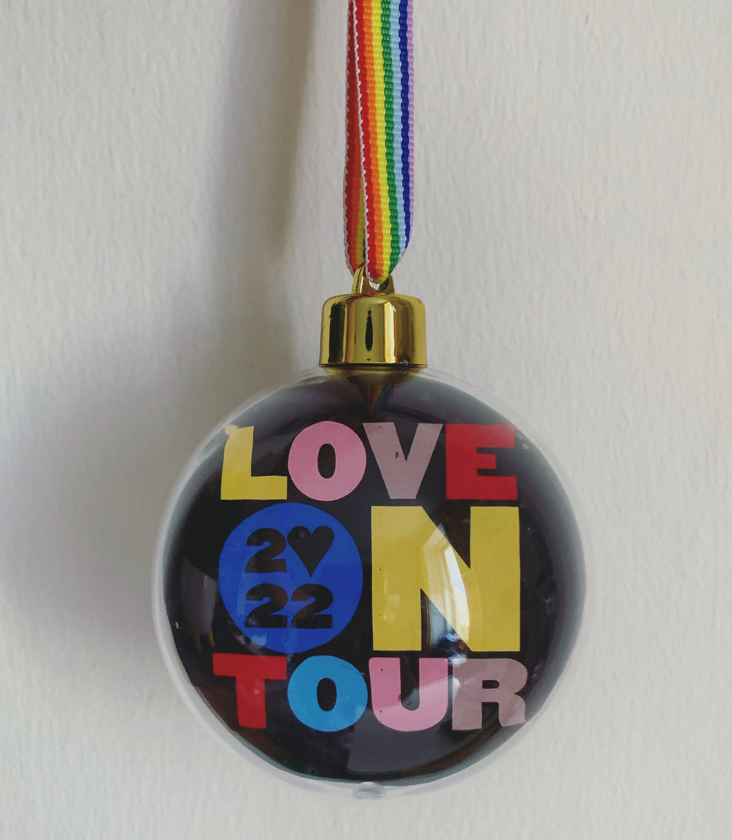 Love On Tour 2022 (black background)Harry Styles Christmas Bauble