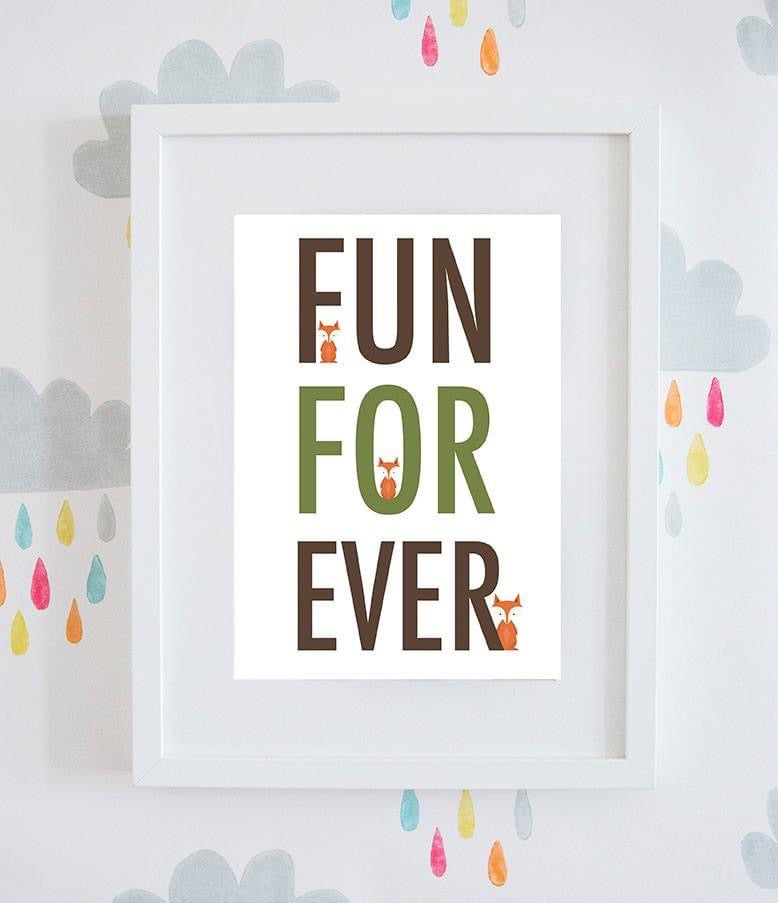‘Fun Forever’ Fox Wall Art